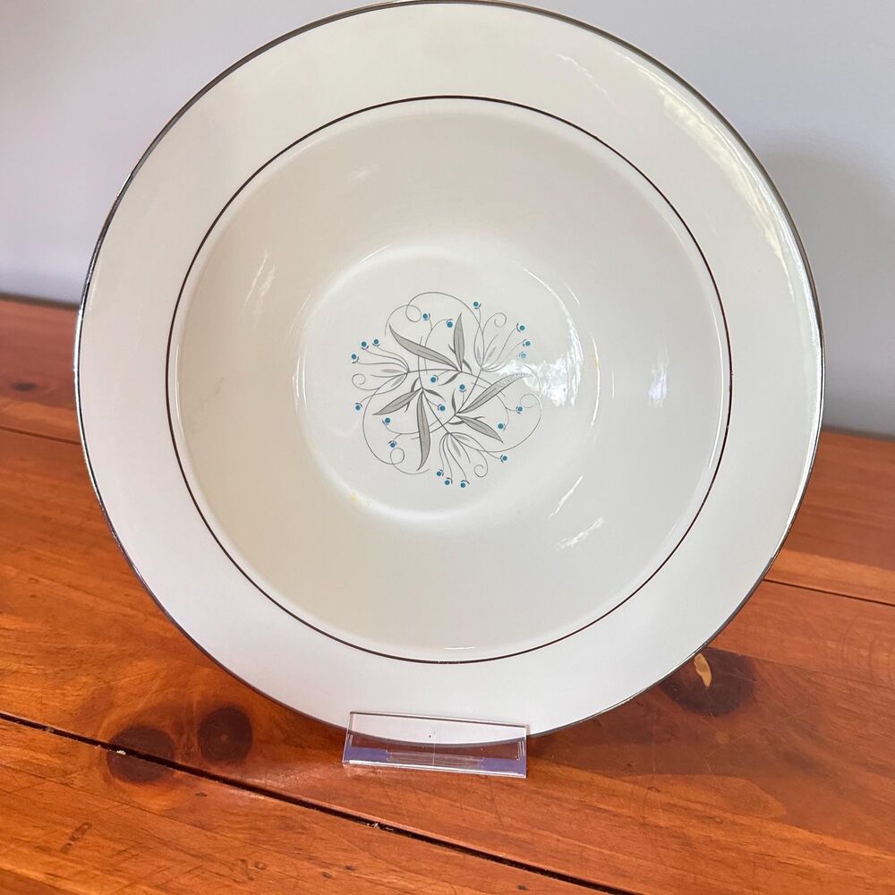 Homer Laughlin Celeste Vegetable Bowl Vintage Mid Century Atomic Serving Dish